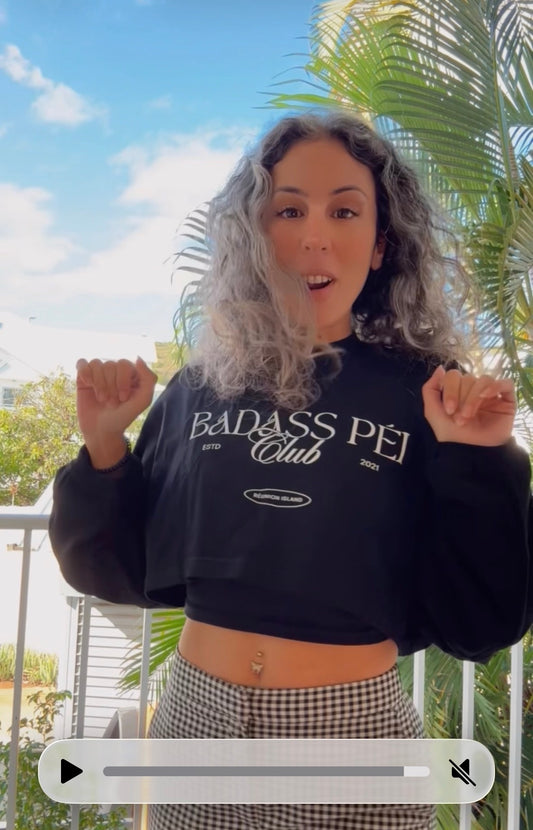 Pull Crop Noir - Édition Limitée ✨